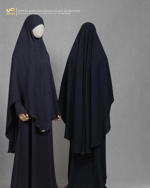 QANITA KHIMAR TEAL MATE
