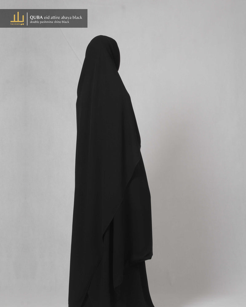 QUBA DOUBLE PASHMINA SHINE BLACK