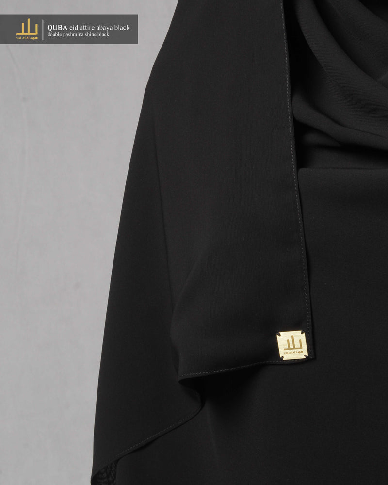 QUBA DOUBLE PASHMINA SHINE BLACK