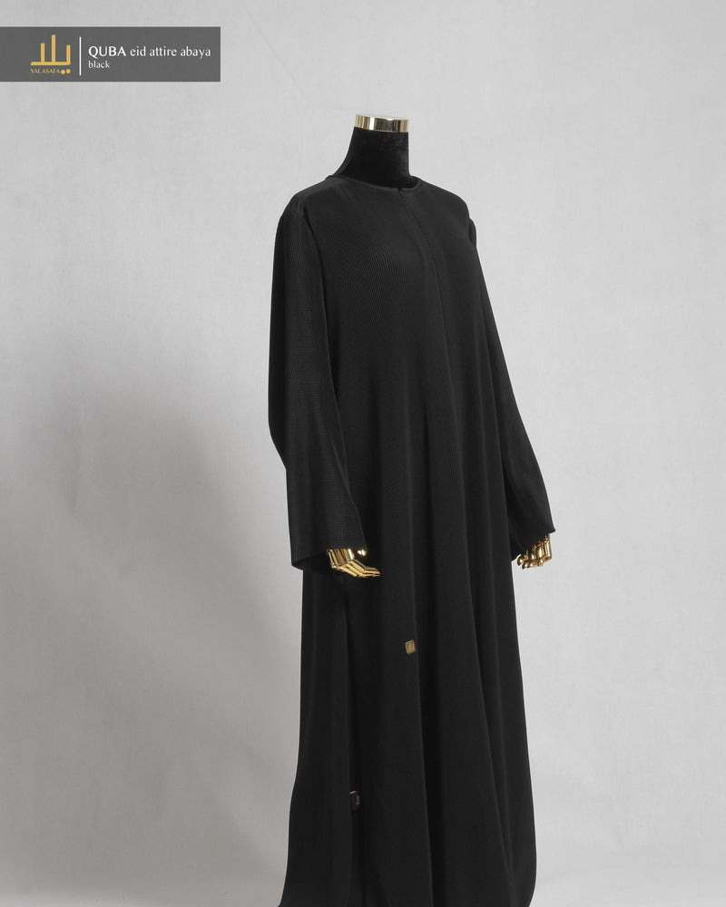 QUBA EID ATTIRE ABAYA BLACK