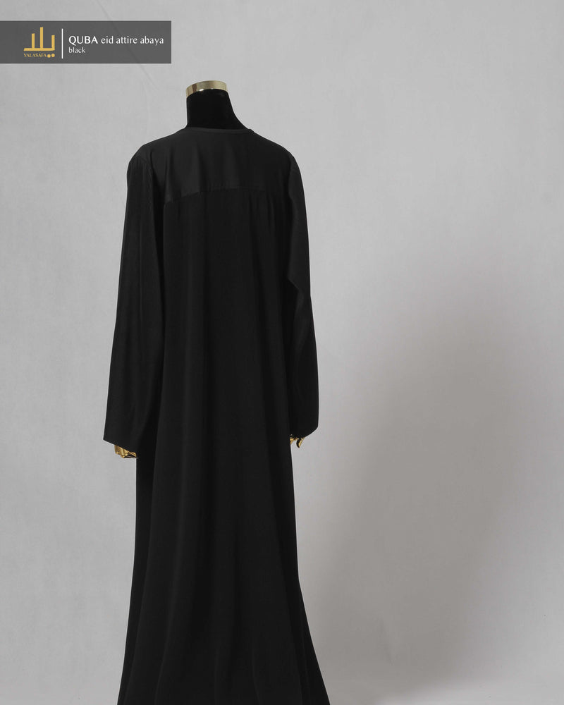 QUBA EID ATTIRE ABAYA BLACK