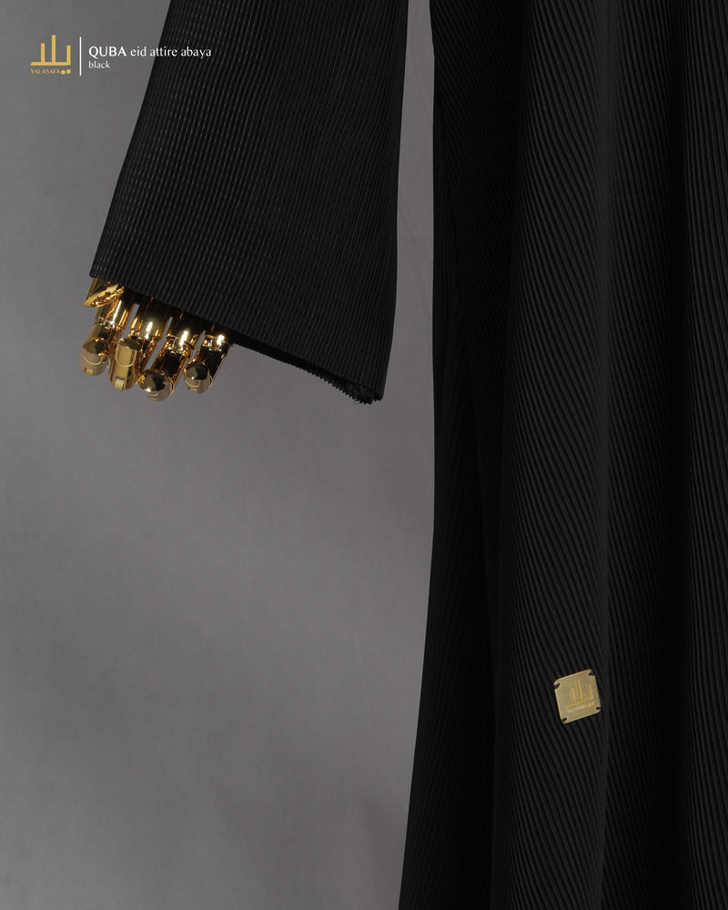 QUBA EID ATTIRE ABAYA BLACK