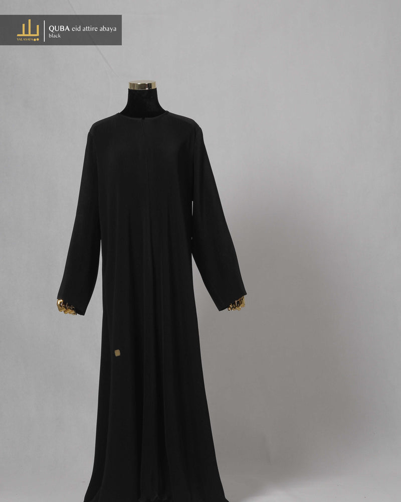 QUBA EID ATTIRE ABAYA BLACK
