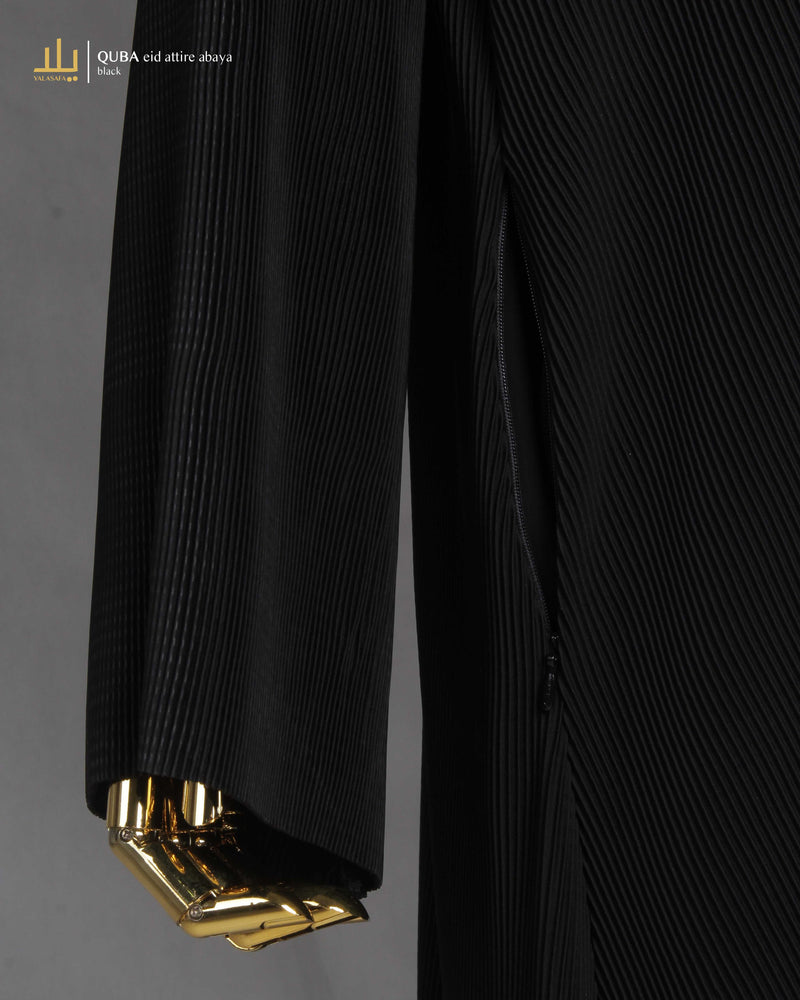 QUBA EID ATTIRE ABAYA BLACK