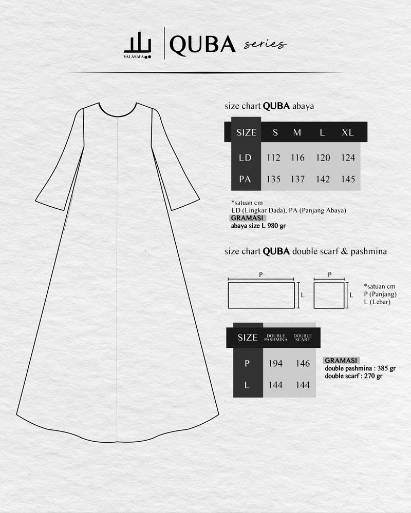 QUBA EID ATTIRE ABAYA BLACK