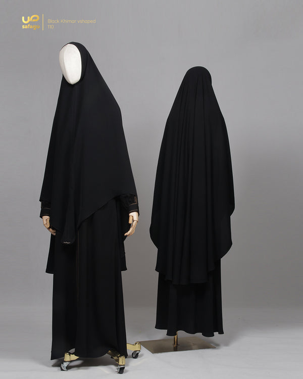 SAFAGO BLACK KHIMAR VSHAPED 110