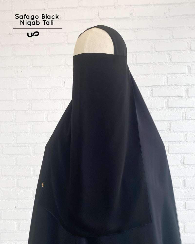 Safago Black Niqab Tali