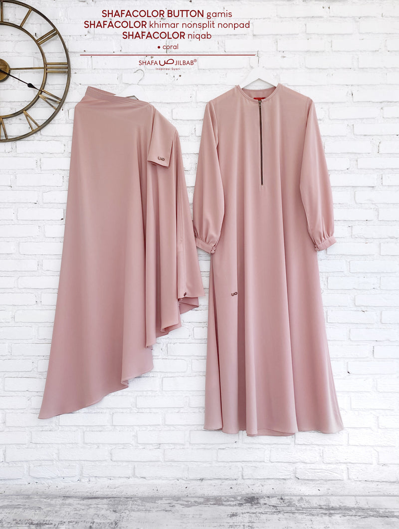 SHAFACOLOR KHIMAR NONSPLIT CORAL NONPAD