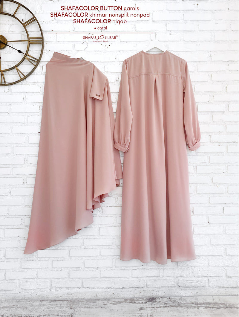 SHAFACOLOR KHIMAR NONSPLIT CORAL NONPAD