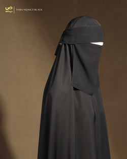 TAIBA NIQAB 25 BLACK