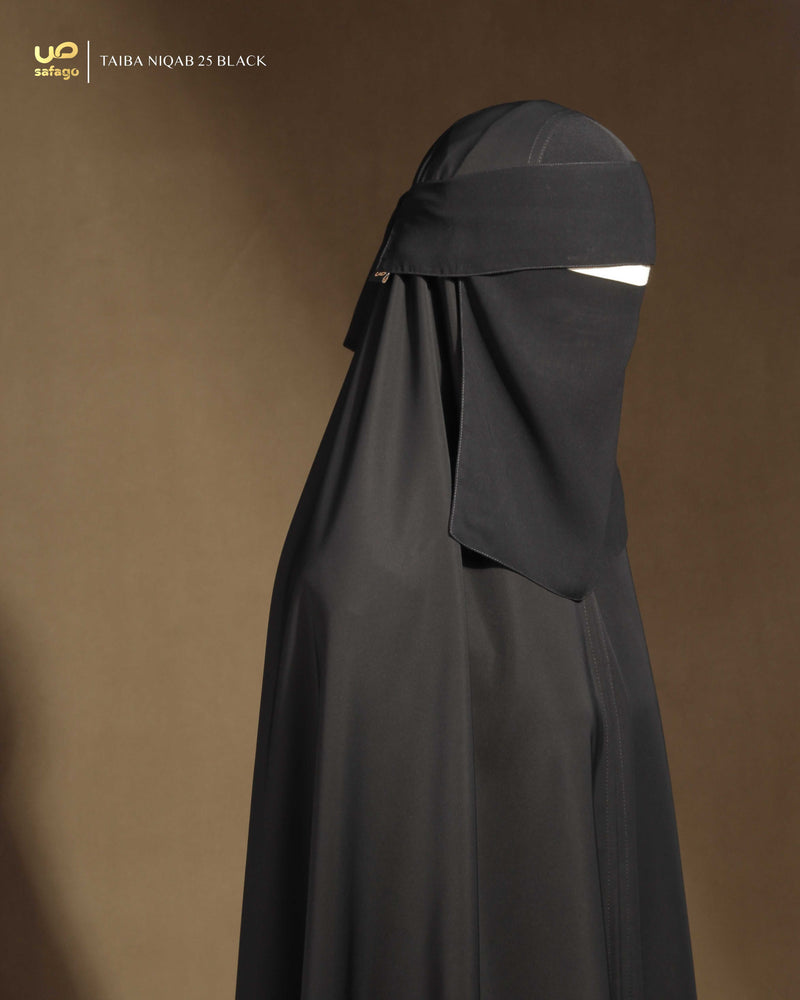 TAIBA NIQAB 25 BLACK