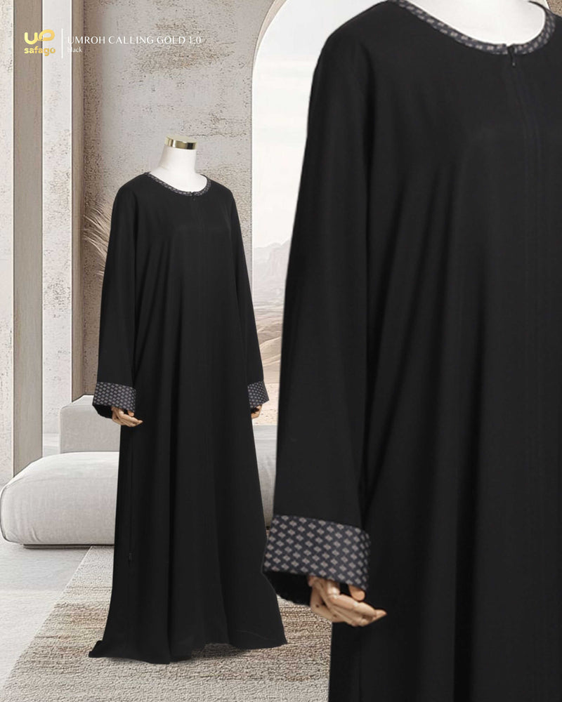 UMROH CALLING GOLD 1.0 GAMIS BLACK