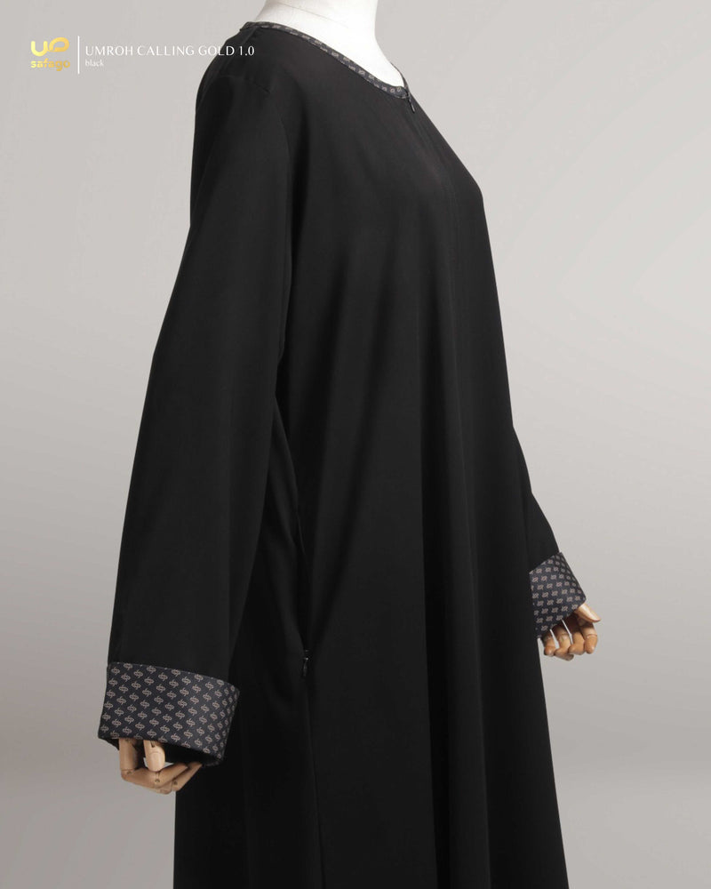 UMROH CALLING GOLD 1.0 GAMIS BLACK
