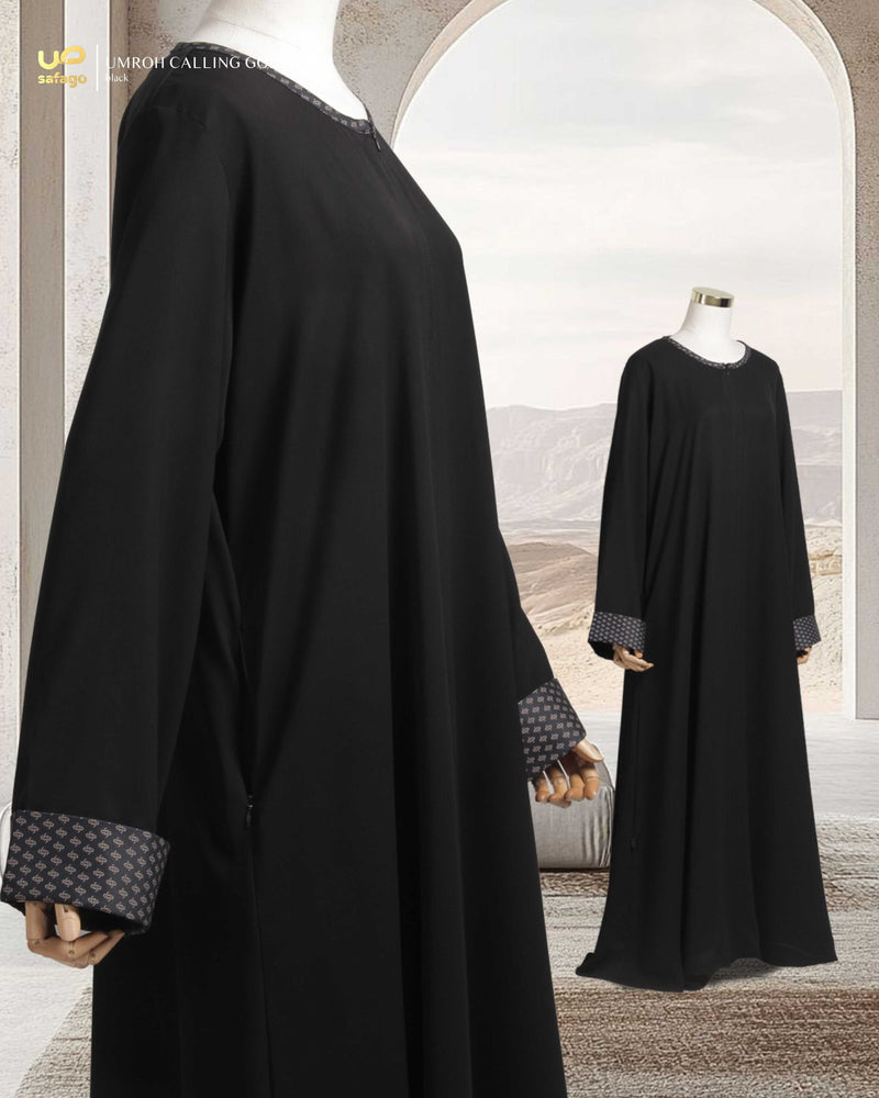 UMROH CALLING GOLD 1.0 GAMIS BLACK