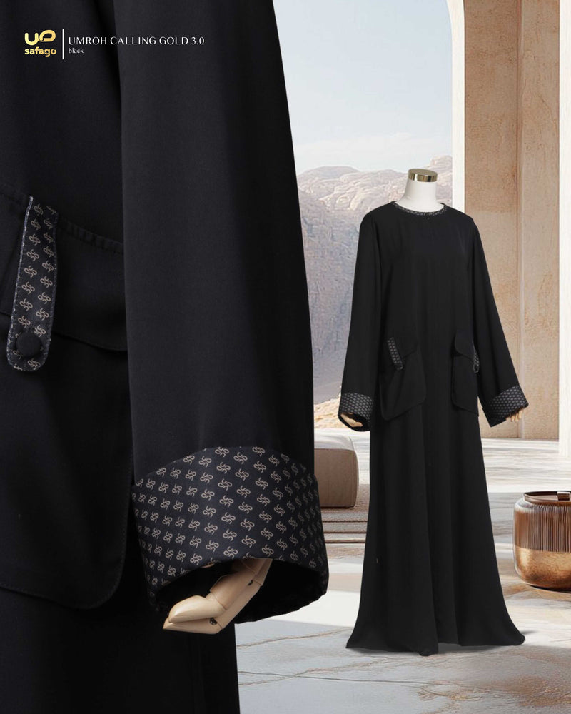 UMROH CALLING GOLD 3.0 GAMIS BLACK