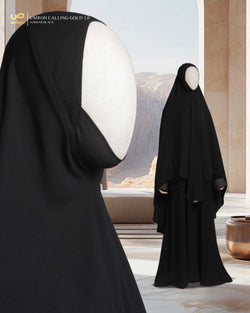UMROH CALLING GOLD 3.0 KHIMAR BLACK