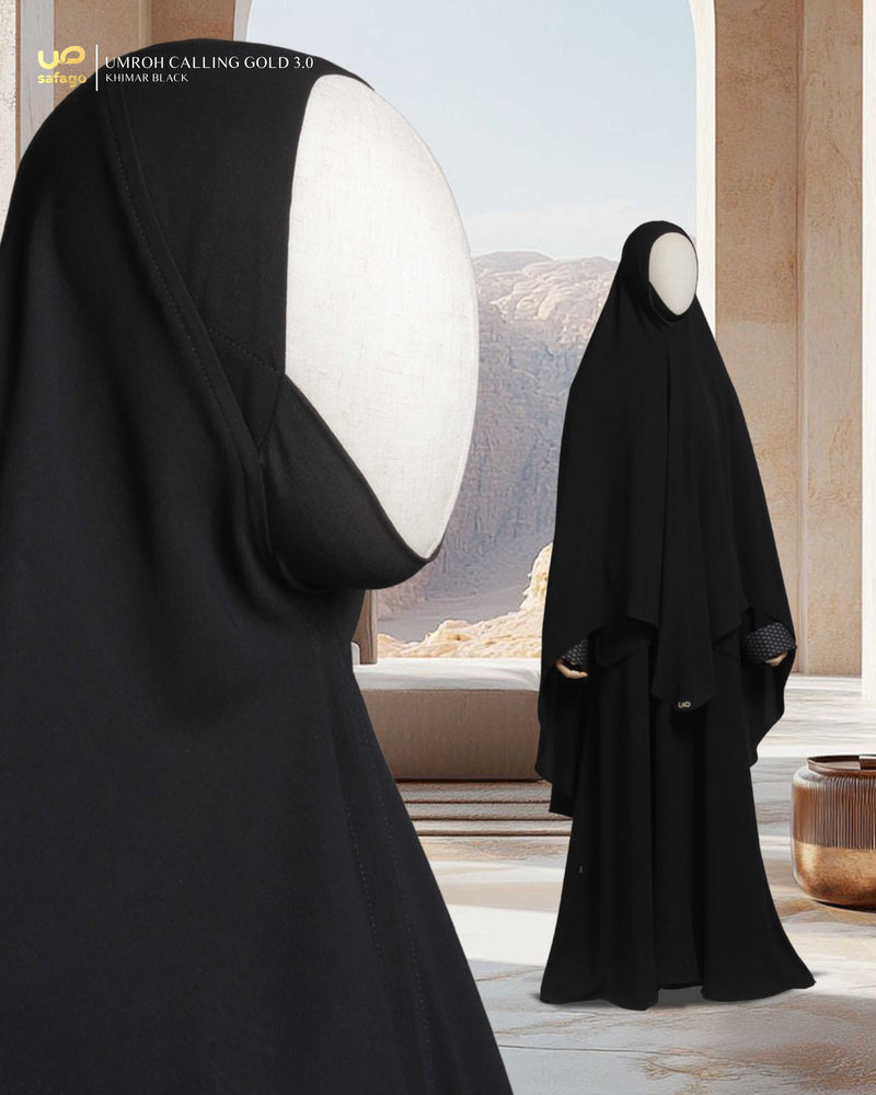 UMROH CALLING GOLD 3.0 KHIMAR BLACK