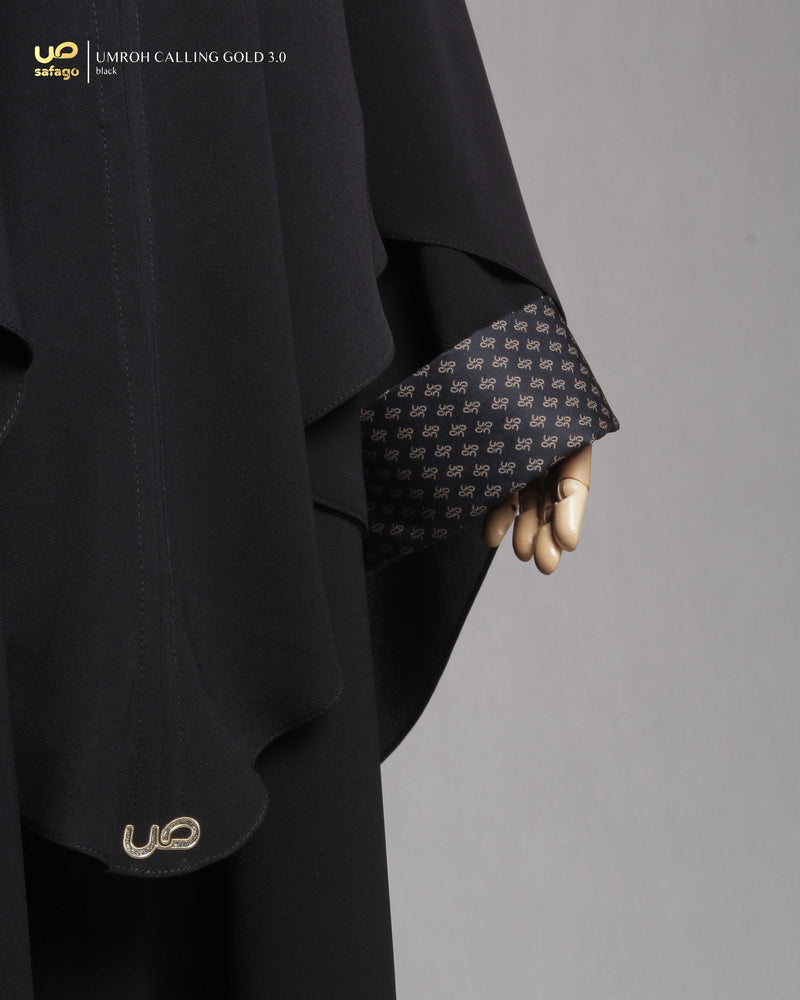 UMROH CALLING GOLD 3.0 KHIMAR BLACK