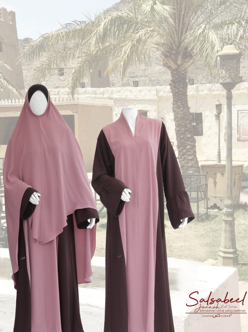 SALSABEEL ABAYA ROSE