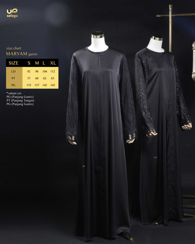 MARYAM 1.0 GAMIS BLACK XL