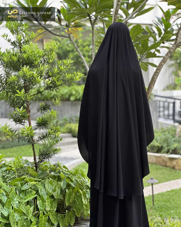EVENING BLACK SHINE KHIMAR (-)