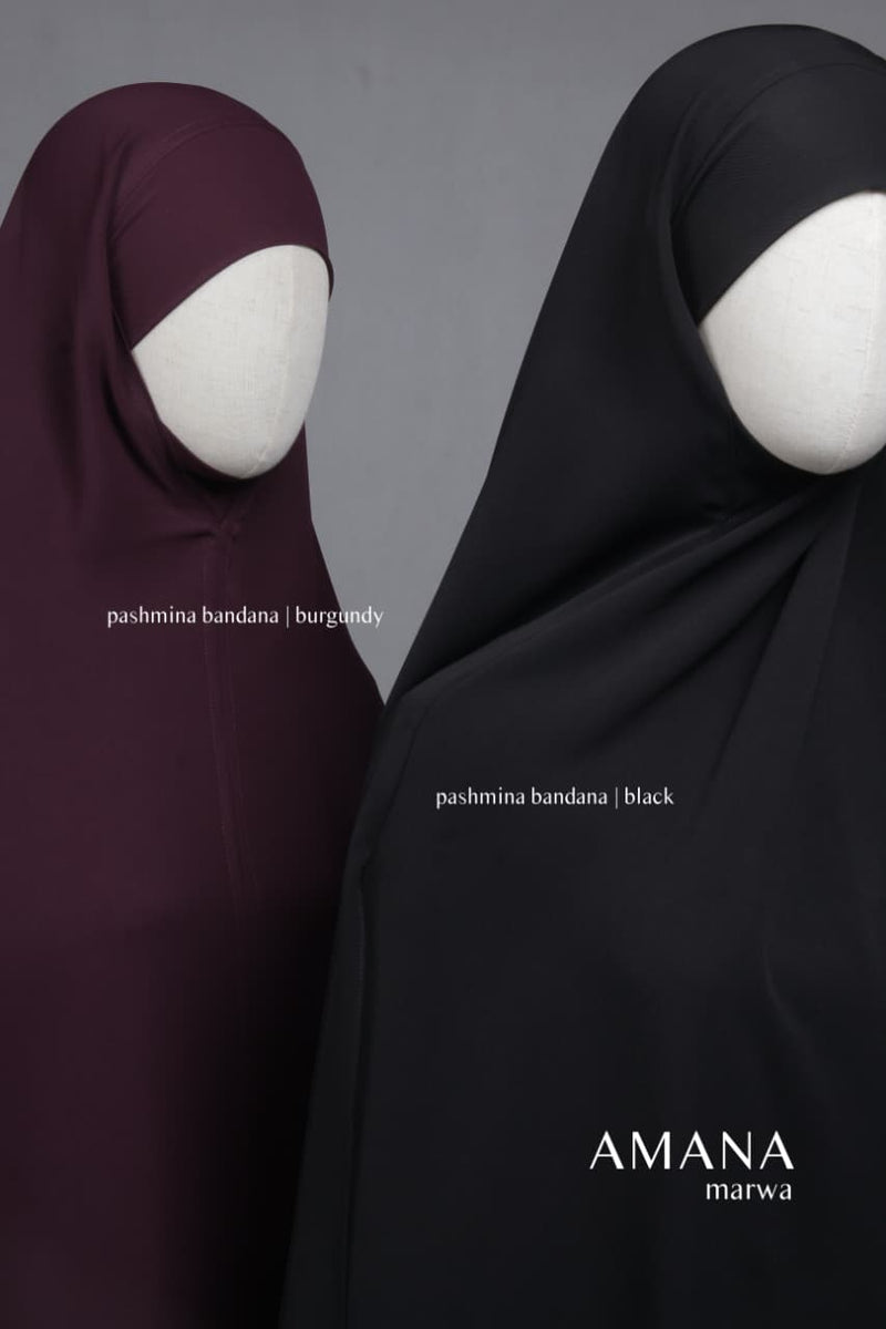 AMANA MARWA KHIMAR BURGUNDY