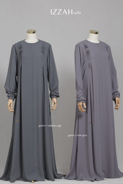 IZZAH SAFA GAMIS IRON GREY