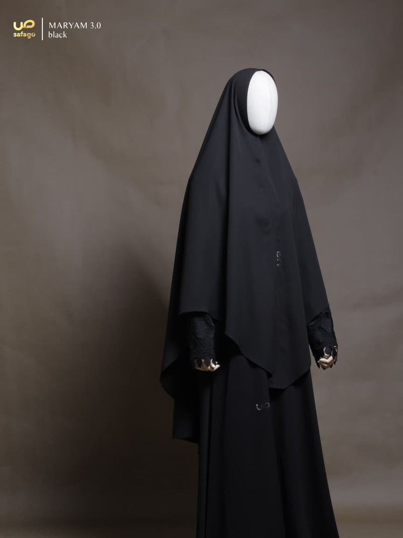MARYAM 3.0 KHIMAR BLACK 120 CLASSIC