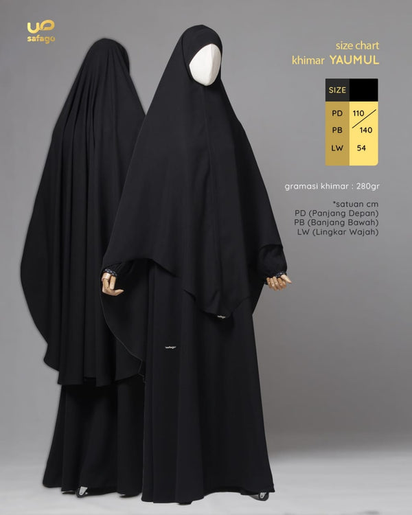 YAUMUL JUMUAH KHIMAR BLACK