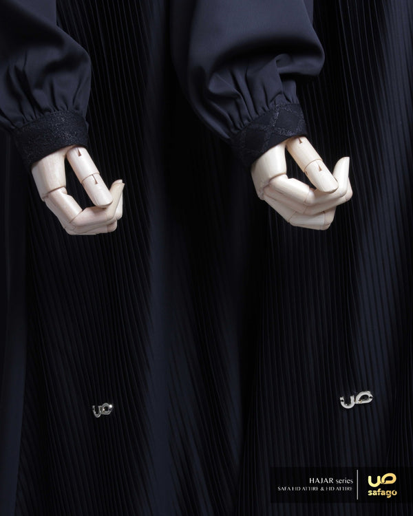 HAJAR SAFA EID ATTIRE GAMIS BLACK