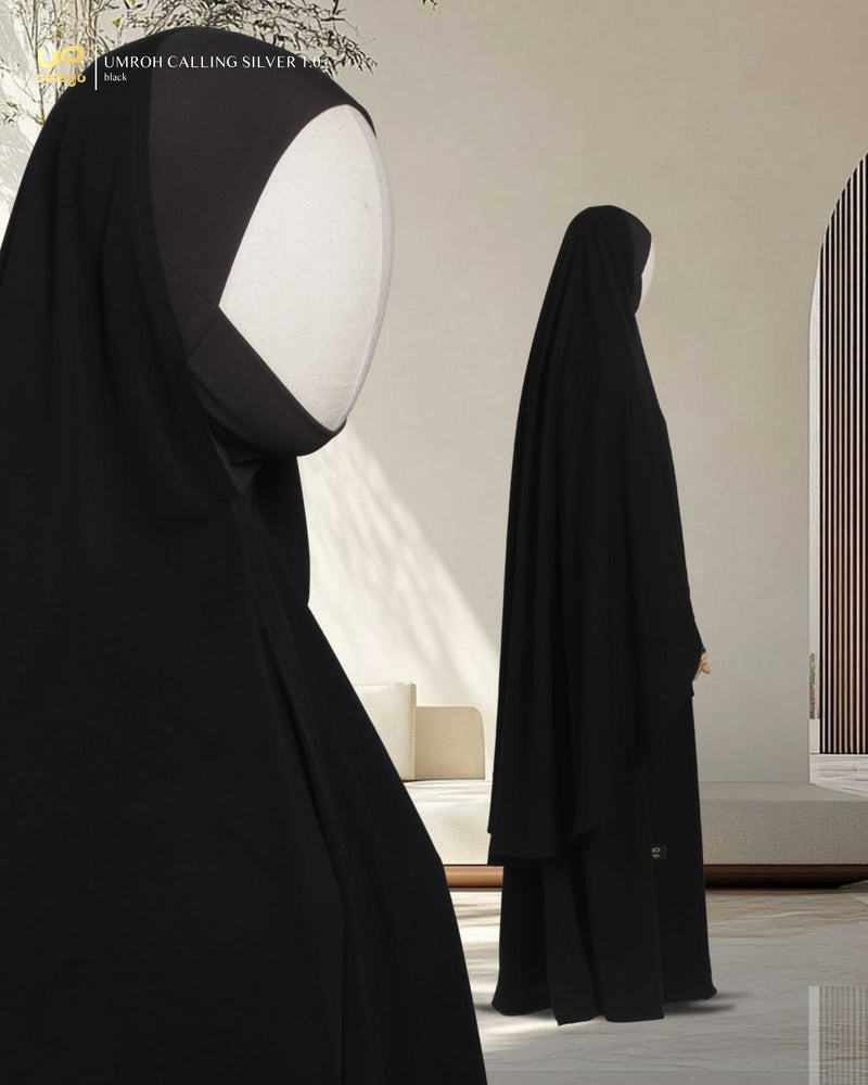 UMROH CALLING SILVER 1.0 KHIMAR BLACK