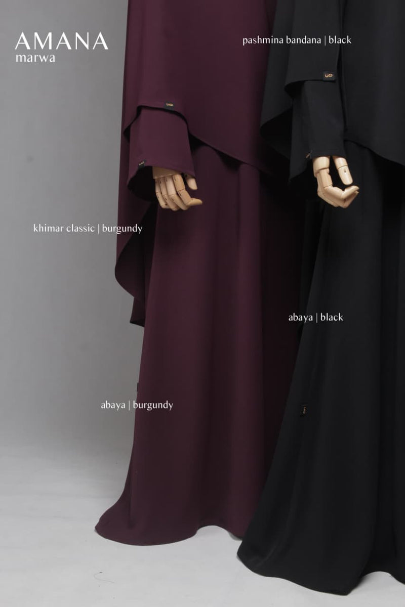 AMANA MARWA ABAYA BLACK