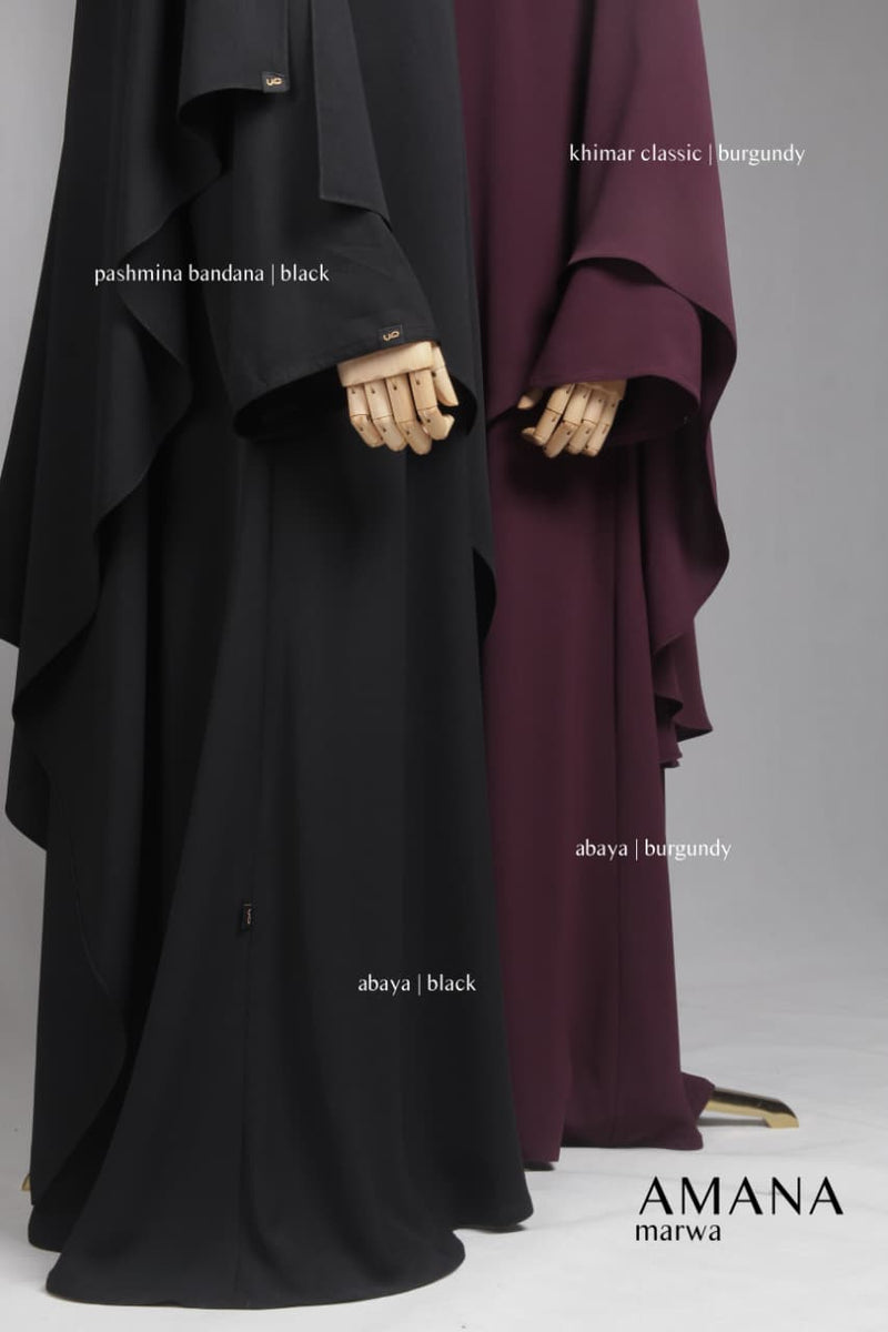 AMANA MARWA ABAYA BLACK