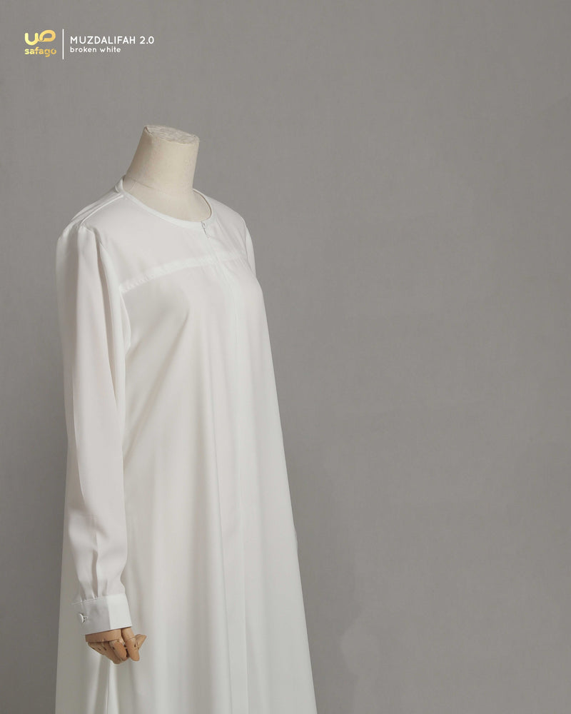 MUZDALIFAH 2.0 GAMIS BROKEN WHITE