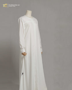 MUZDALIFAH 2.0 GAMIS BROKEN WHITE