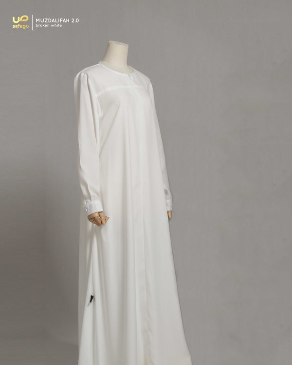 MUZDALIFAH 2.0 GAMIS BROKEN WHITE