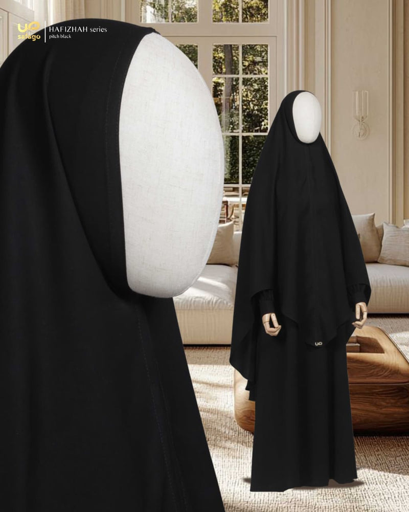 HAFIZHAH KHIMAR PITCH BLACK CLASSIC