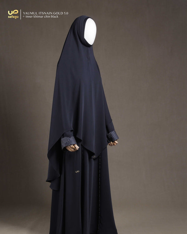 YAUMUL ITSNAIN GOLD 5.0 KHIMAR BLACK