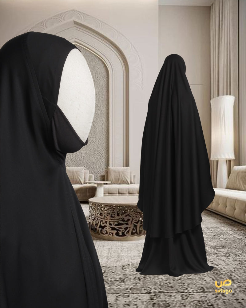 HAJAR EID ATTIRE SET CHIN BLACK