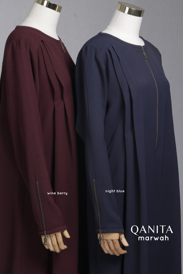 QANITA MARWAH BRONZE GAMIS WINE BERRY