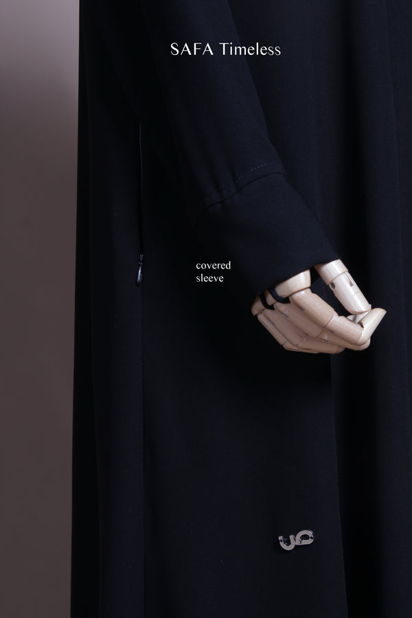 SAFA TIMELESS DRESS ZIP BLACK