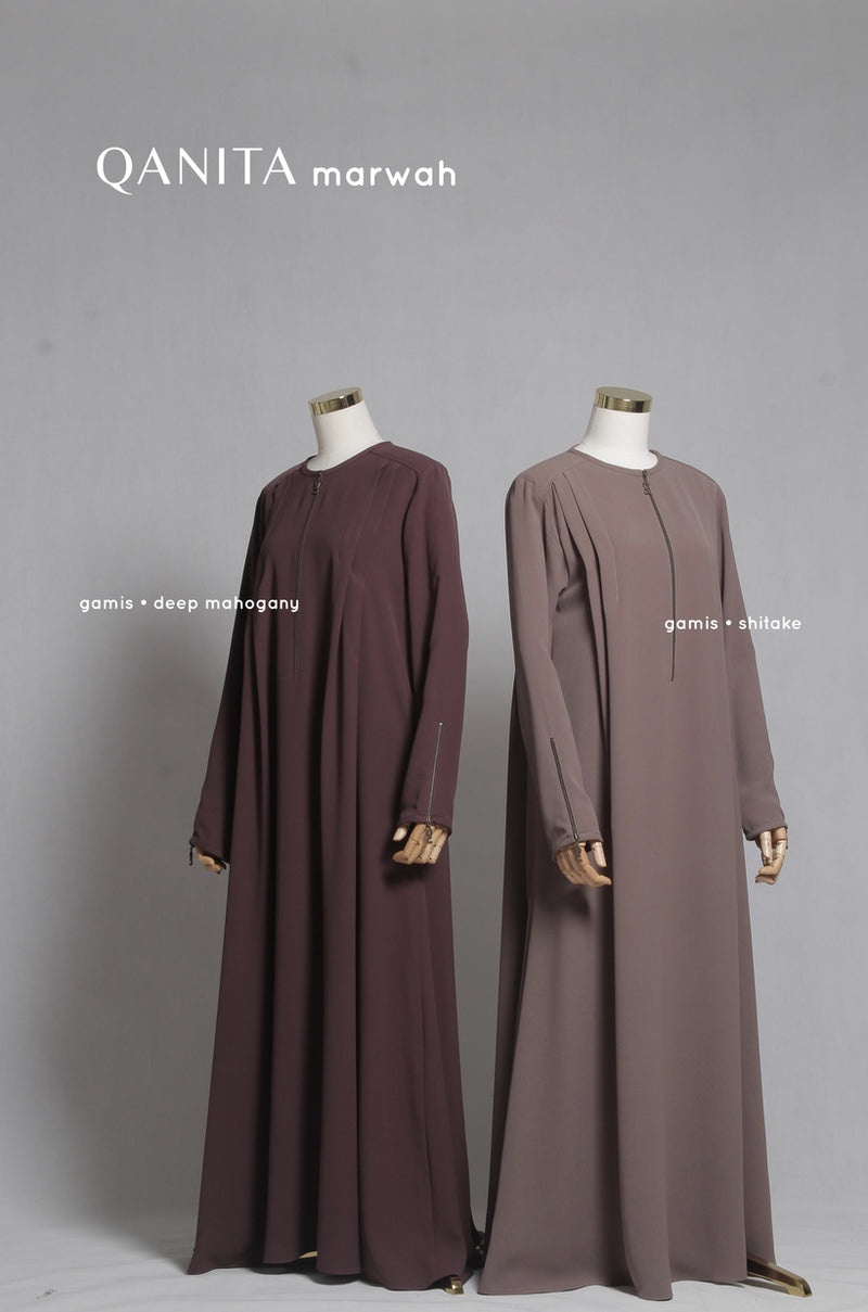 QANITA MARWAH BRONZE GAMIS SHITAKE