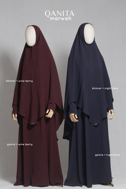 QANITA MARWAH KHIMAR NIGHT BLUE