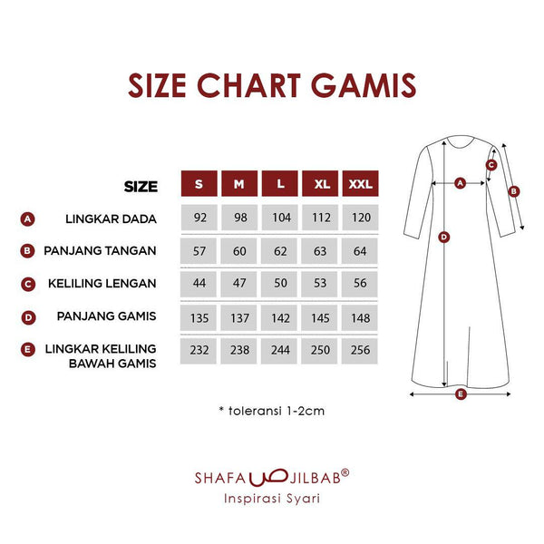 SHAFA COLOR GAMIS BUTTON GRAY