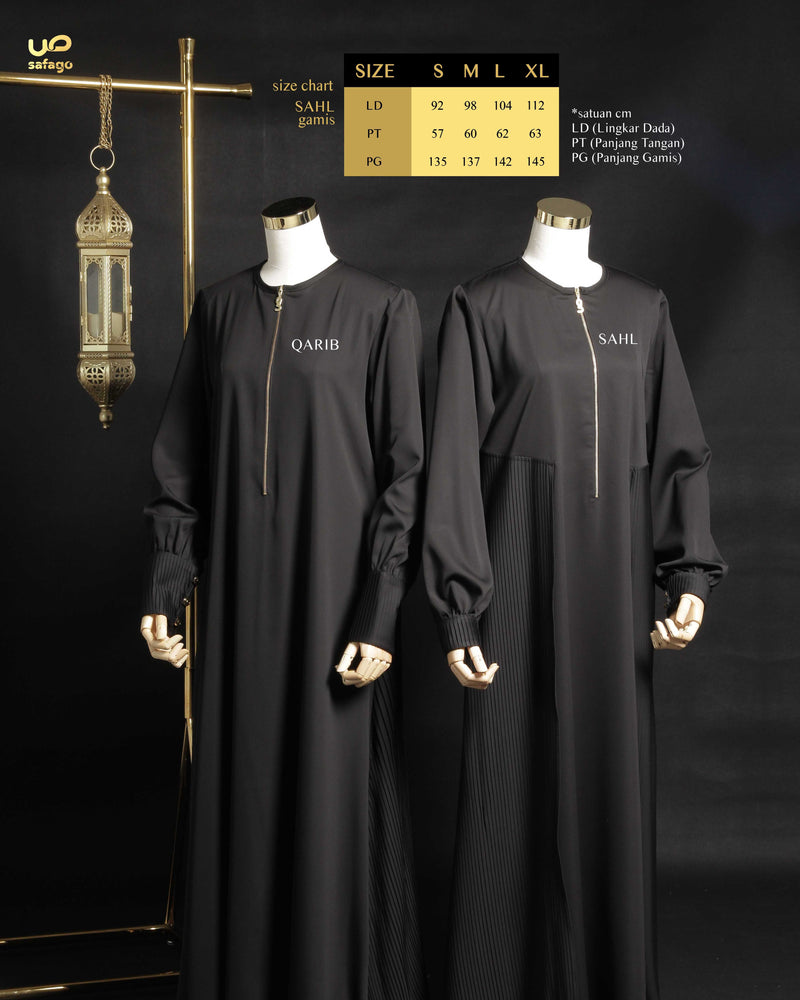 SAHL GAMIS BLACK L (PG 140)