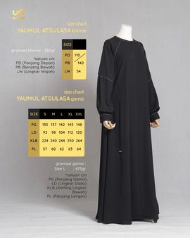 YAUMUL ATSULASA GAMIS BLACK