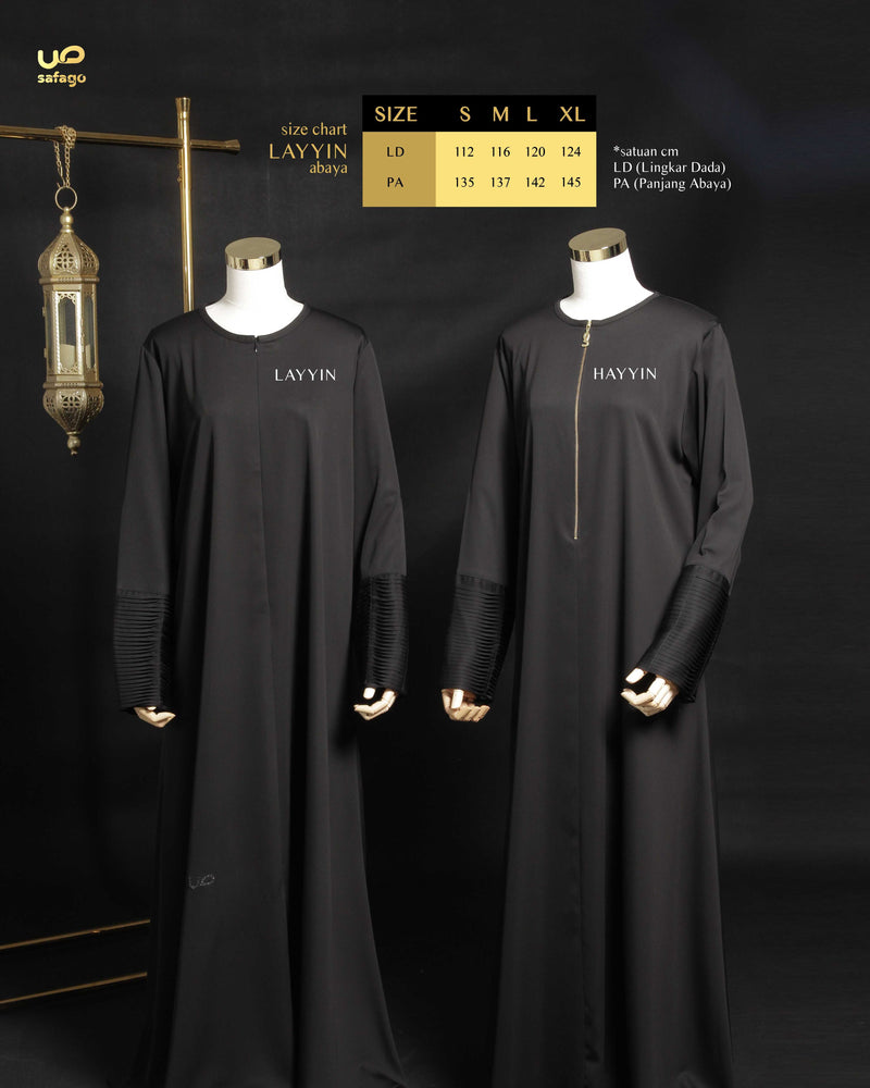 LAYYIN ABAYA BLACK XL