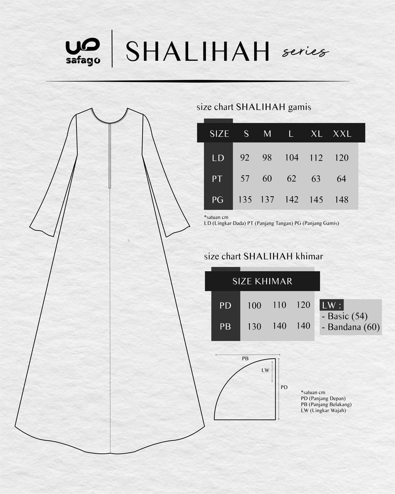 SHALIHAH GAMIS BLACK