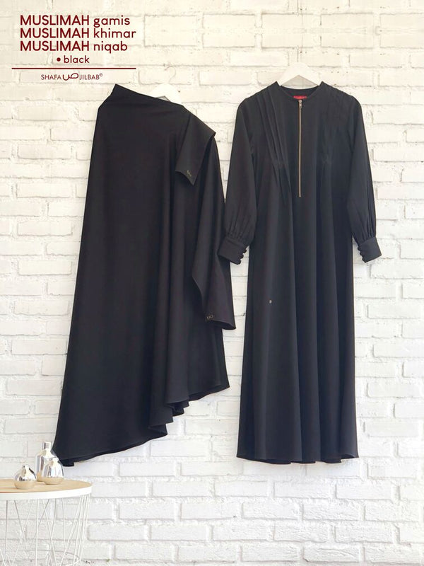 Muslimah Gamis Black