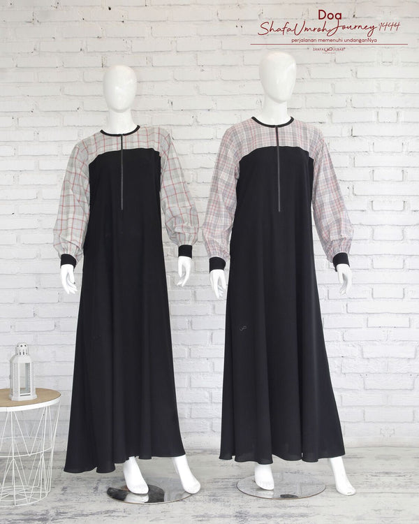 UmrohJourney1444 Doa Gamis Black Gray